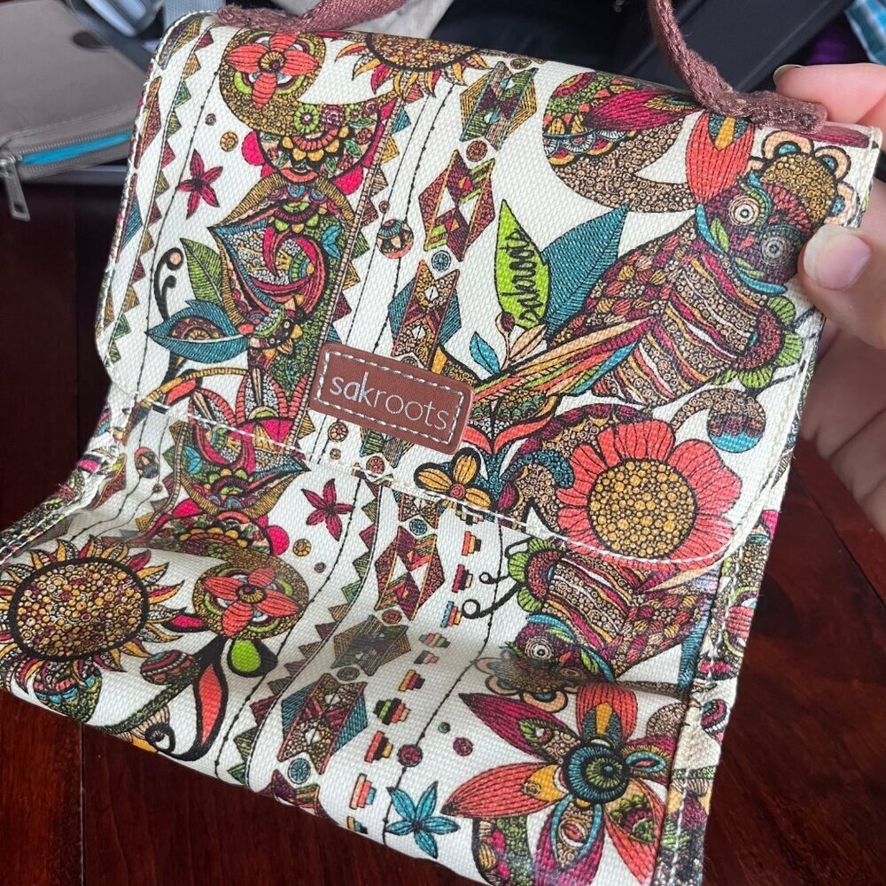 Sakroots Artist‎ Circle Owl Print Lunch Bag